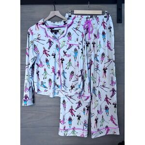 Room‎ Service PJs Ski Skiing Pajama Set Hit the Slopes Size Medium